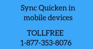 Read more about the article Sync quicken in Mobile Devices