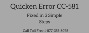 Read more about the article Quicken Error CC-581 (When Using Online Services)
