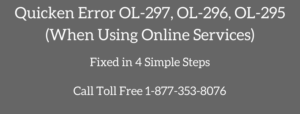 Read more about the article Quicken Error OL-297, OL-296, OL-295 (When Using Online Services)