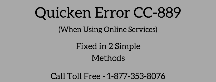 Read more about the article Quicken Error CC-889 (When Updating Accounts)